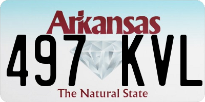 AR license plate 497KVL