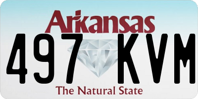 AR license plate 497KVM