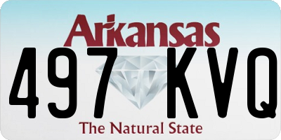 AR license plate 497KVQ