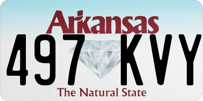 AR license plate 497KVY