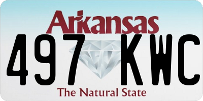 AR license plate 497KWC