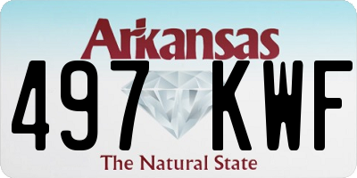 AR license plate 497KWF