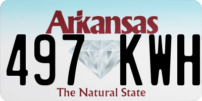AR license plate 497KWH