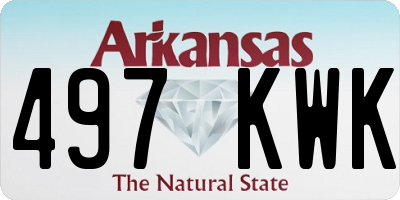 AR license plate 497KWK