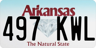 AR license plate 497KWL