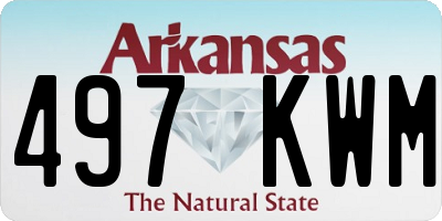 AR license plate 497KWM