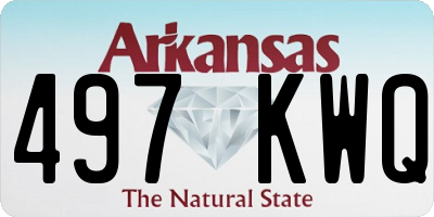 AR license plate 497KWQ
