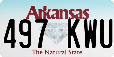 AR license plate 497KWU