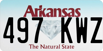 AR license plate 497KWZ