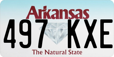AR license plate 497KXE