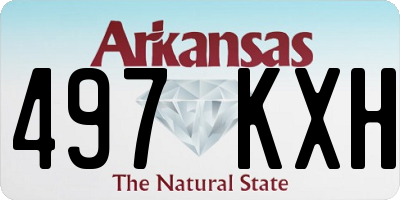 AR license plate 497KXH