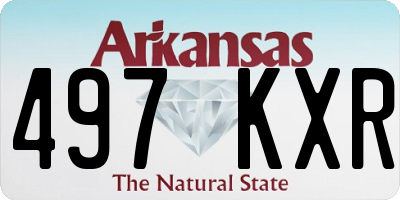 AR license plate 497KXR
