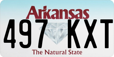 AR license plate 497KXT