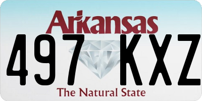AR license plate 497KXZ