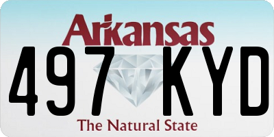 AR license plate 497KYD