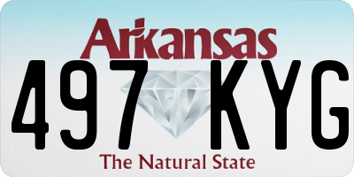 AR license plate 497KYG