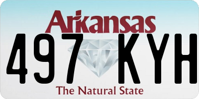 AR license plate 497KYH