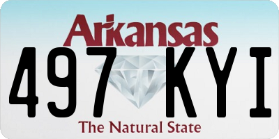 AR license plate 497KYI