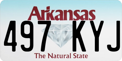 AR license plate 497KYJ