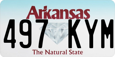 AR license plate 497KYM