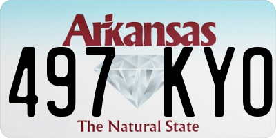 AR license plate 497KYO
