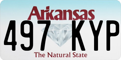 AR license plate 497KYP