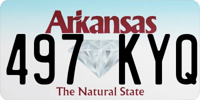 AR license plate 497KYQ