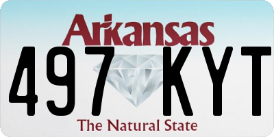 AR license plate 497KYT