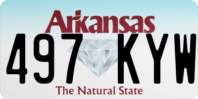 AR license plate 497KYW