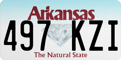 AR license plate 497KZI