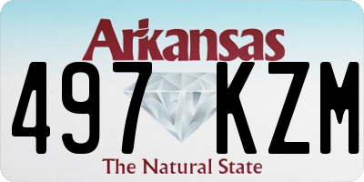 AR license plate 497KZM