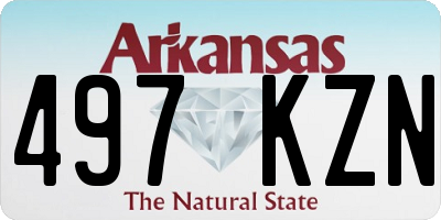 AR license plate 497KZN