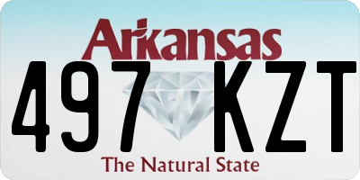 AR license plate 497KZT