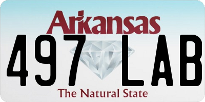 AR license plate 497LAB