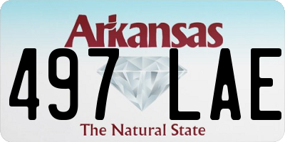 AR license plate 497LAE