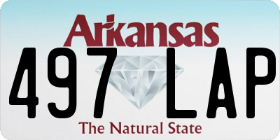 AR license plate 497LAP