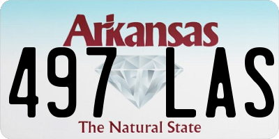 AR license plate 497LAS