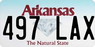 AR license plate 497LAX