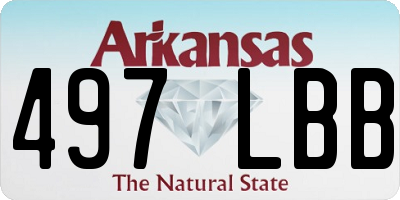 AR license plate 497LBB
