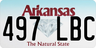 AR license plate 497LBC