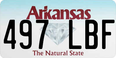 AR license plate 497LBF