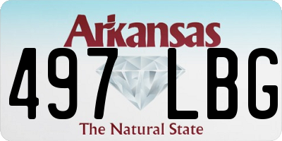 AR license plate 497LBG