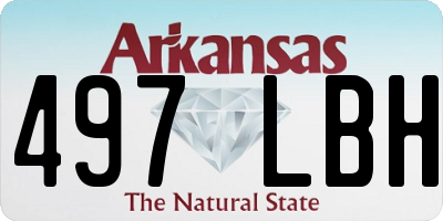AR license plate 497LBH