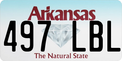 AR license plate 497LBL