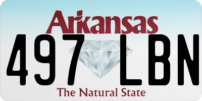 AR license plate 497LBN