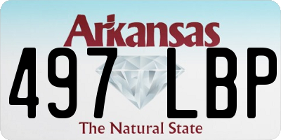 AR license plate 497LBP