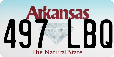 AR license plate 497LBQ