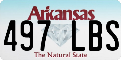 AR license plate 497LBS