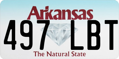 AR license plate 497LBT