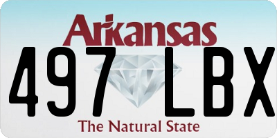 AR license plate 497LBX